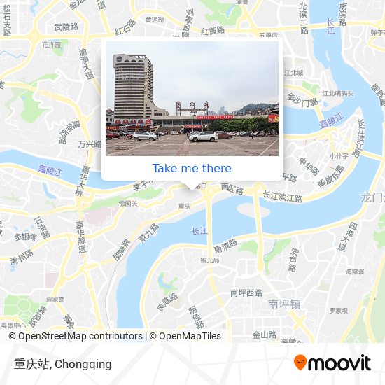重庆站 map