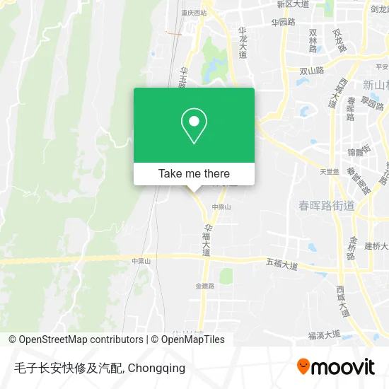 毛子长安快修及汽配 map