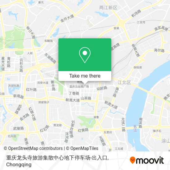 重庆龙头寺旅游集散中心地下停车场-出入口 map