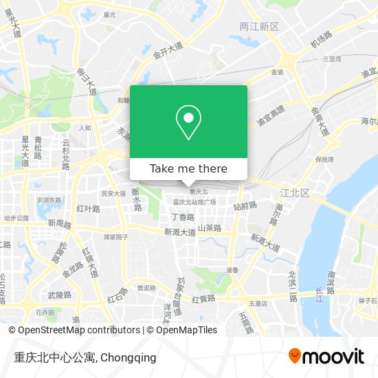 重庆北中心公寓 map