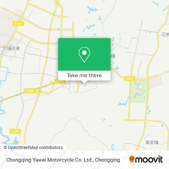 Chongqing Yawei Motorcycle Co. Ltd. map