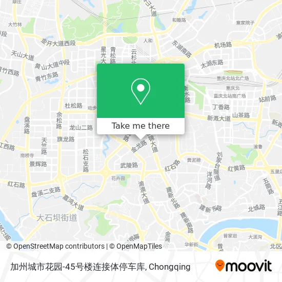 加州城市花园-45号楼连接体停车库 map