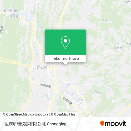 重庆研瑞仪器有限公司 map