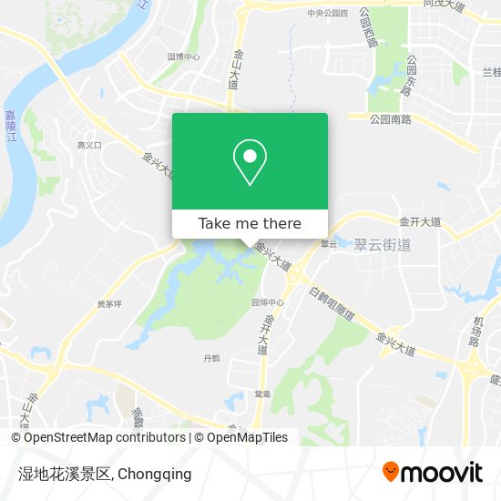 湿地花溪景区 map