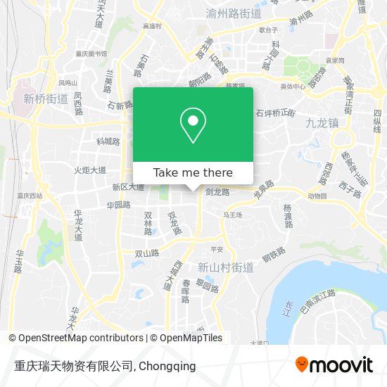 重庆瑞天物资有限公司 map