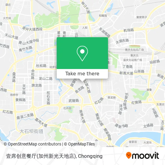 壹席创意餐厅(加州新光天地店) map