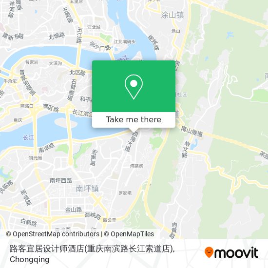 路客宜居设计师酒店(重庆南滨路长江索道店) map