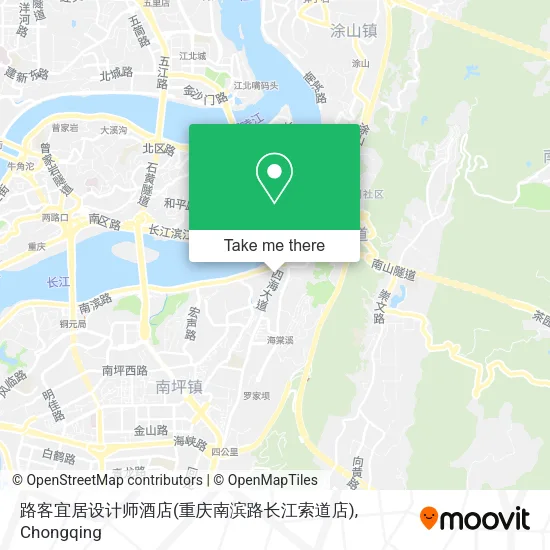 路客宜居设计师酒店(重庆南滨路长江索道店) map