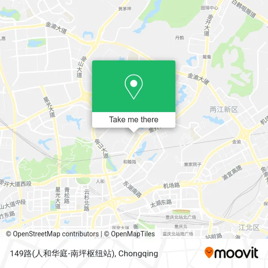 149路(人和华庭-南坪枢纽站) map