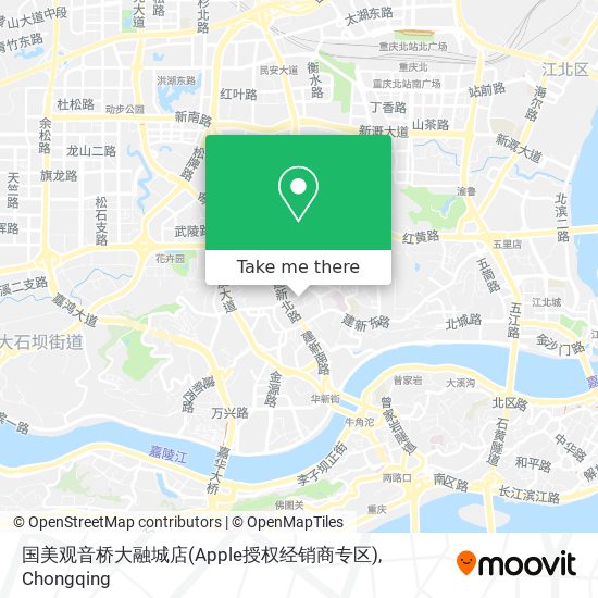 国美观音桥大融城店(Apple授权经销商专区) map