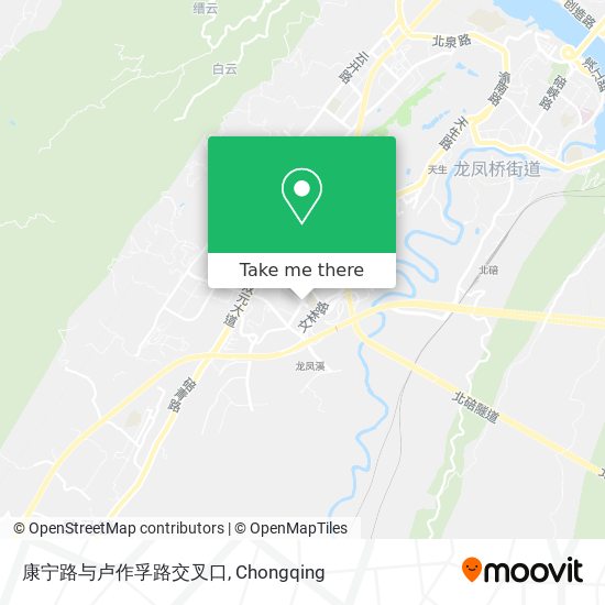 康宁路与卢作孚路交叉口 map