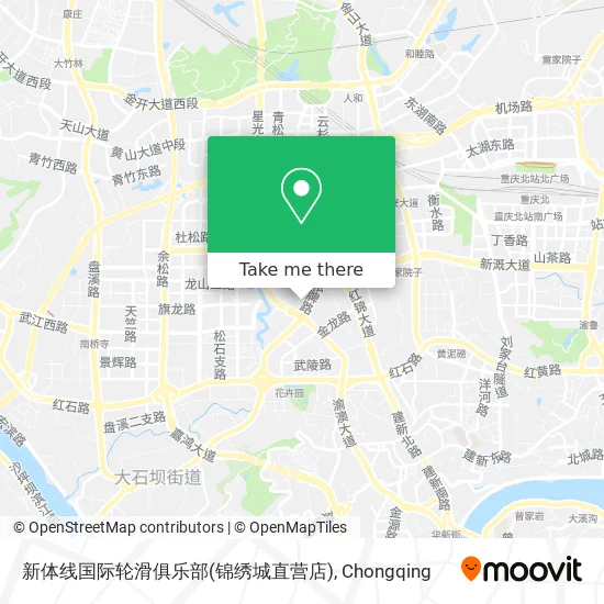 新体线国际轮滑俱乐部(锦绣城直营店) map