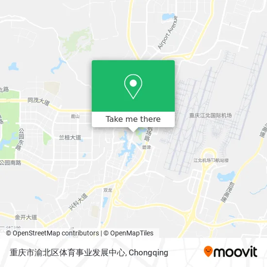 重庆市渝北区体育事业发展中心 map