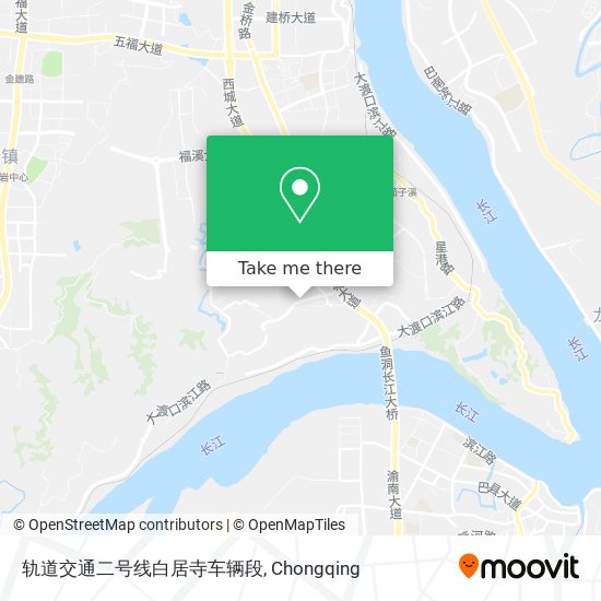 轨道交通二号线白居寺车辆段 map