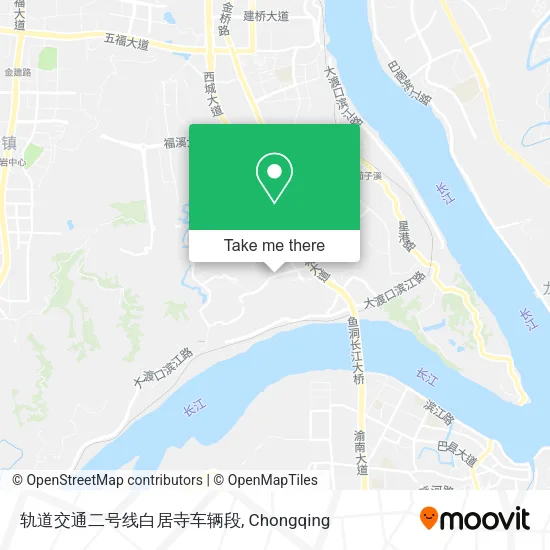 轨道交通二号线白居寺车辆段 map
