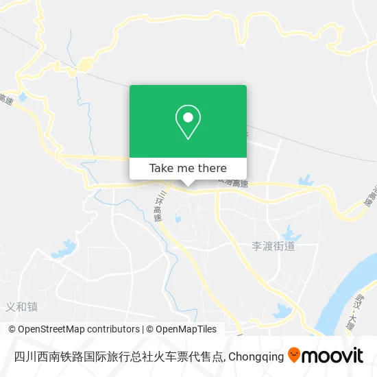 四川西南铁路国际旅行总社火车票代售点 map