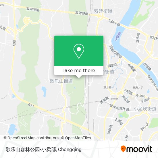 歌乐山森林公园-小卖部 map