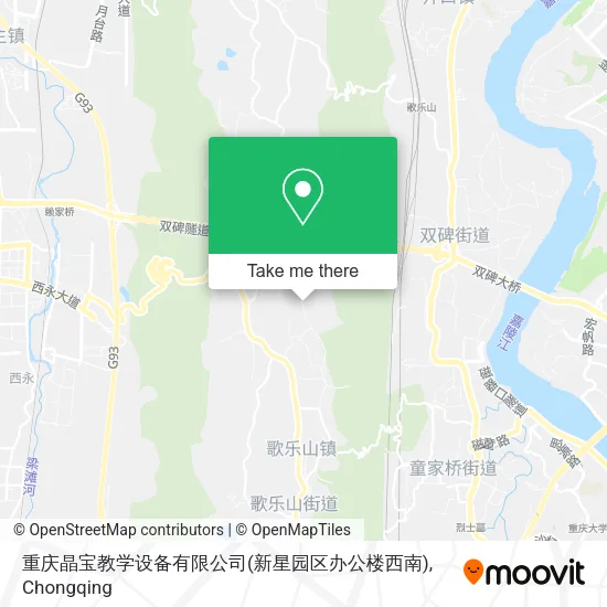 重庆晶宝教学设备有限公司(新星园区办公楼西南) map