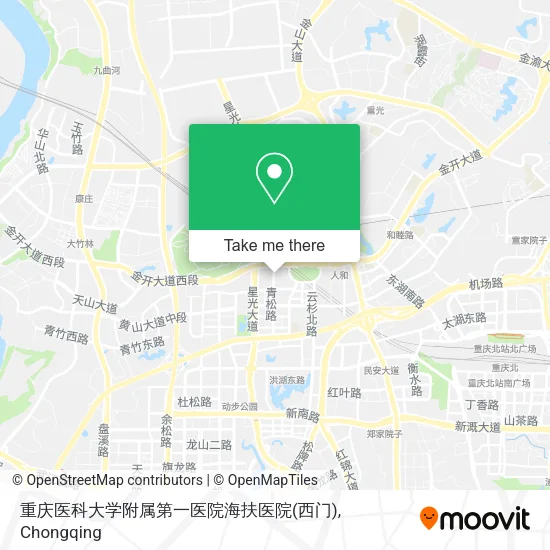 重庆医科大学附属第一医院海扶医院(西门) map