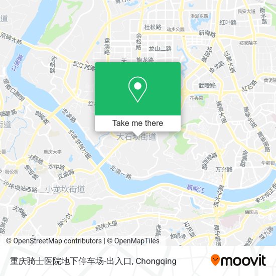 重庆骑士医院地下停车场-出入口 map