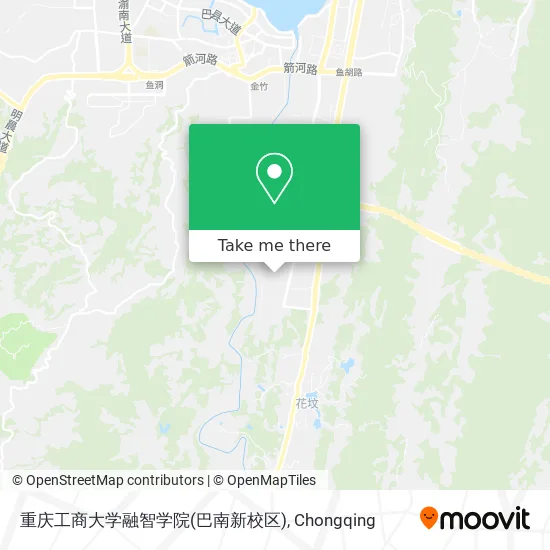 重庆工商大学融智学院(巴南新校区) map