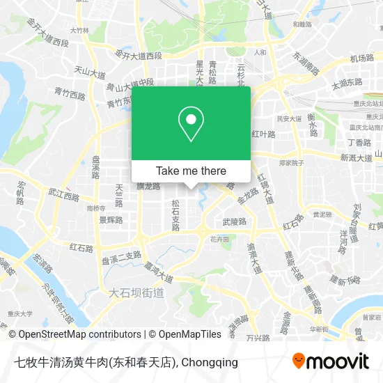 七牧牛清汤黄牛肉(东和春天店) map