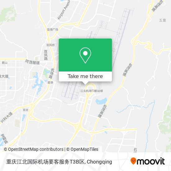 重庆江北国际机场要客服务T3B区 map