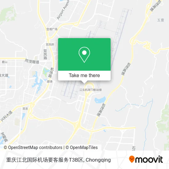 重庆江北国际机场要客服务T3B区 map