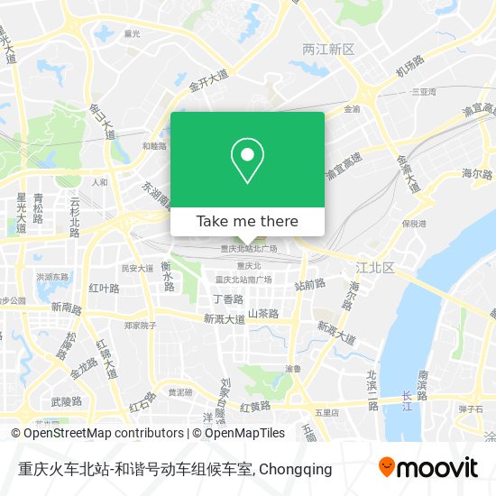 重庆火车北站-和谐号动车组候车室 map