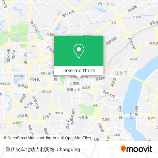重庆火车北站吉利宾馆 map