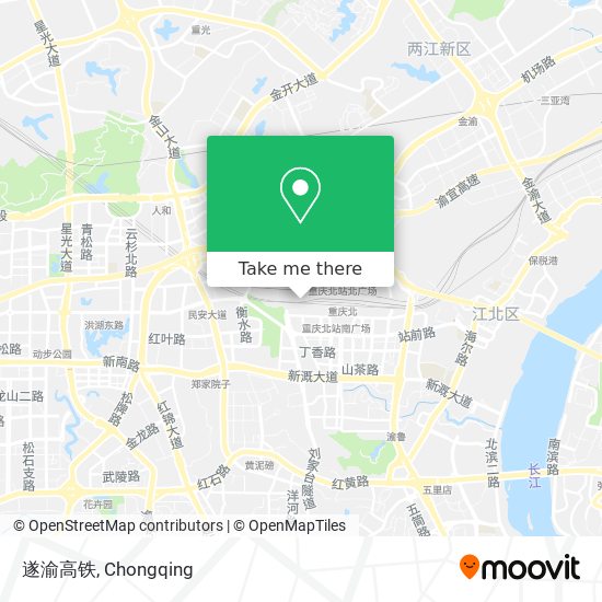 遂渝高铁 map