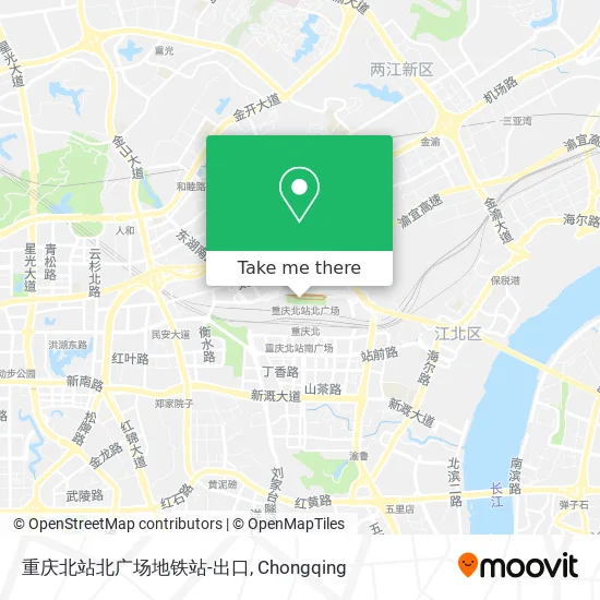 重庆北站北广场地铁站-出口 map