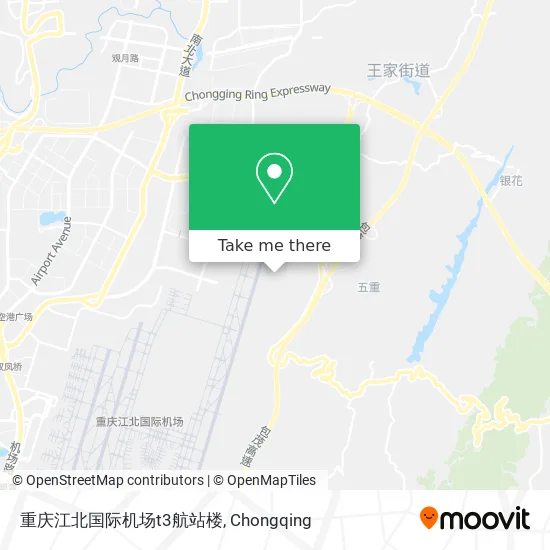 重庆江北国际机场t3航站楼 map