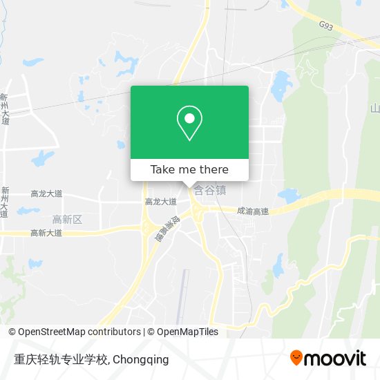 重庆轻轨专业学校 map