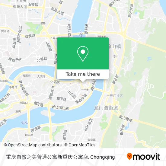 重庆自然之美普通公寓新重庆公寓店 map