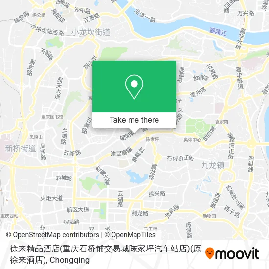 徐来精品酒店(重庆石桥铺交易城陈家坪汽车站店)(原徐来酒店) map