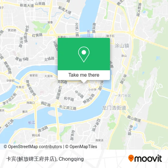 卡宾(解放碑王府井店) map