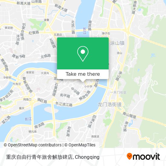 重庆自由行青年旅舍解放碑店 map