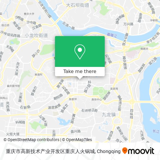 重庆市高新技术产业开发区重庆人火锅城 map