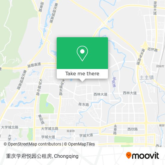 重庆学府悦园公租房 map