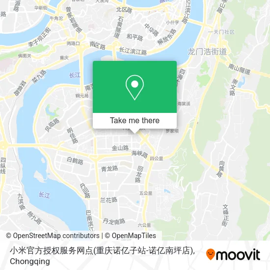 小米官方授权服务网点(重庆诺亿子站-诺亿南坪店) map