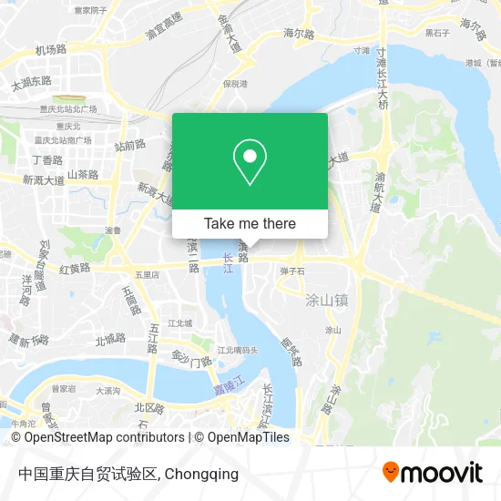 中国重庆自贸试验区 map