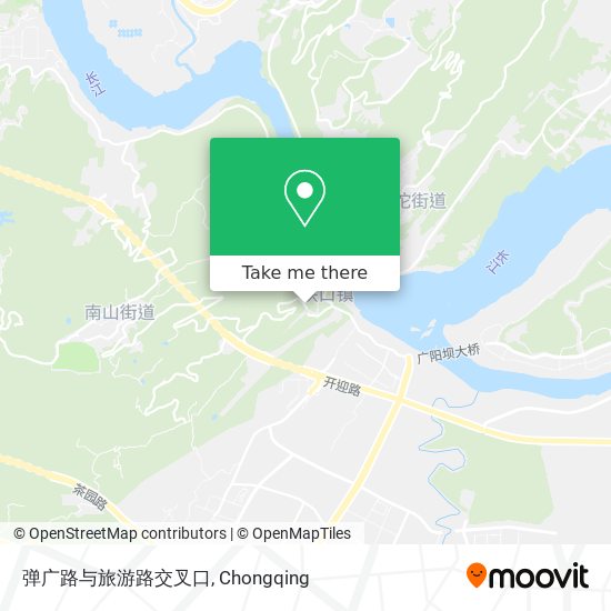 弹广路与旅游路交叉口 map