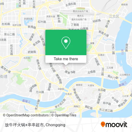 放牛坪火锅+串串超市 map