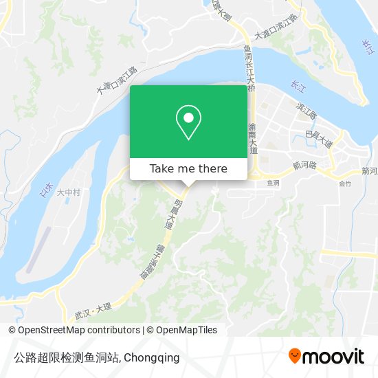公路超限检测鱼洞站 map