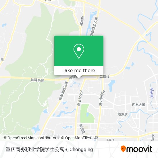 重庆商务职业学院学生公寓B map