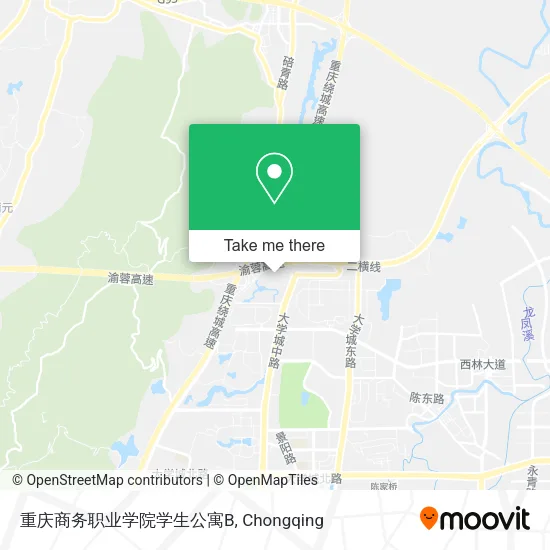 重庆商务职业学院学生公寓B map