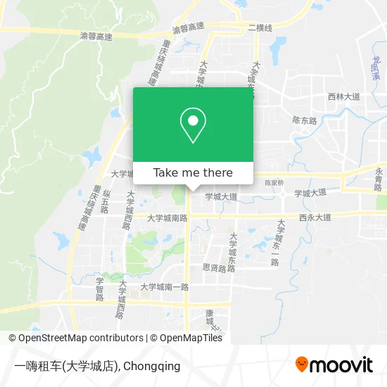 一嗨租车(大学城店) map