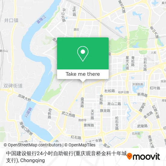 中国建设银行24小时自助银行(重庆观音桥金科十年城支行) map