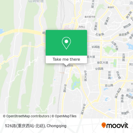526路(重庆西站-北碚) map